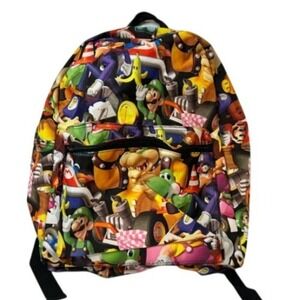 Officially Licensed 2017 Nintendo MarioKart Backpack Multi Character‎ School